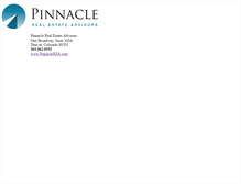 Tablet Screenshot of pinnaclerealestateadvisors.com